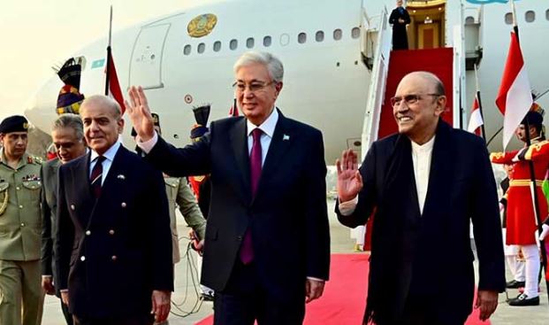 Kazakhstan President Tokayev lands in Pakistan on two-day state visit
