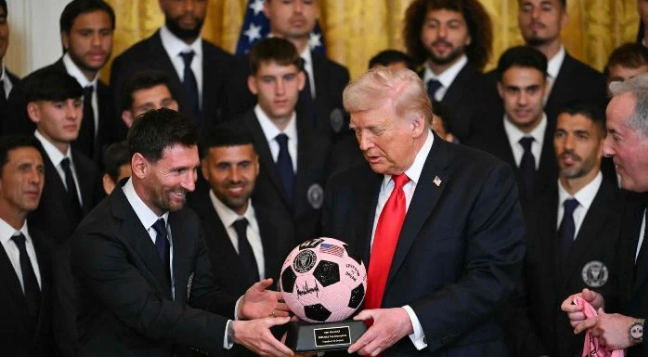 Trump Honours Inter Miami, Lionel Messi at White House