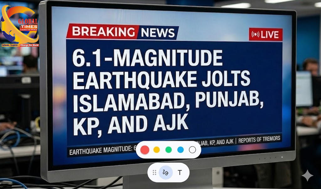 6.1-Magnitude Earthquake Jolts Islamabad, Parts of Punjab, KP, AJK