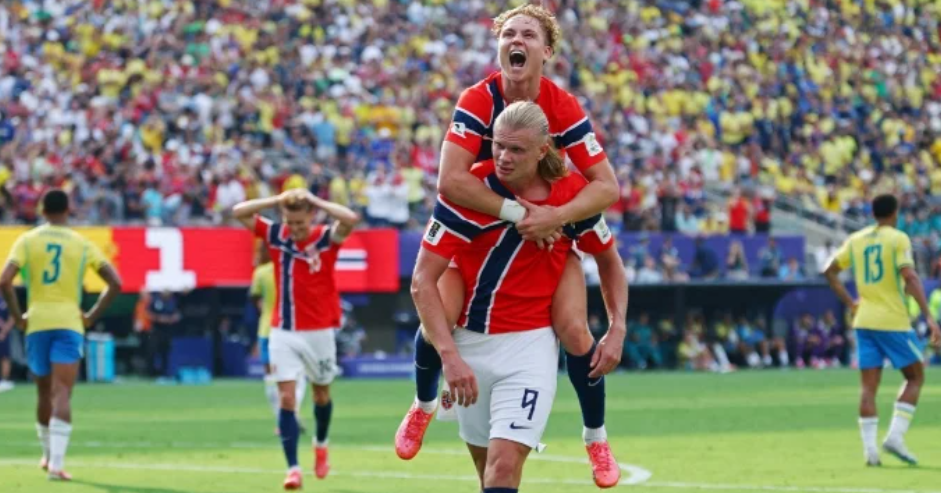 Norway Defeat Five-Time Champions Brazil 2-1 after Erling Haaland's late brace