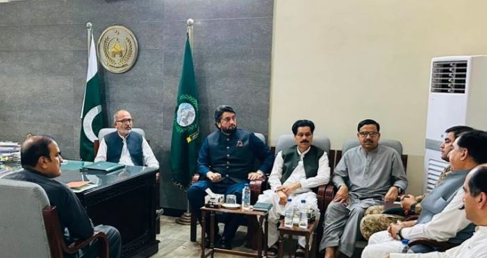 Shehryar Afridi Reviews Progress on PAF Chowk–Kohat Kacheri Road Expansion Project