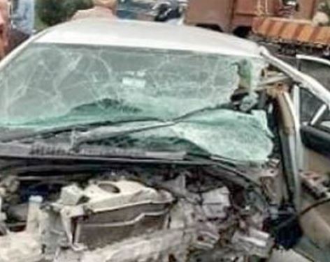 Four Killed, Nine Injured in Head-on Collision Near Wadh