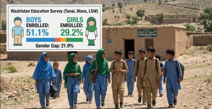 WAWA Education Survey Exposes Girls’ Education Crisis, Mass Unemployment in South Waziristan